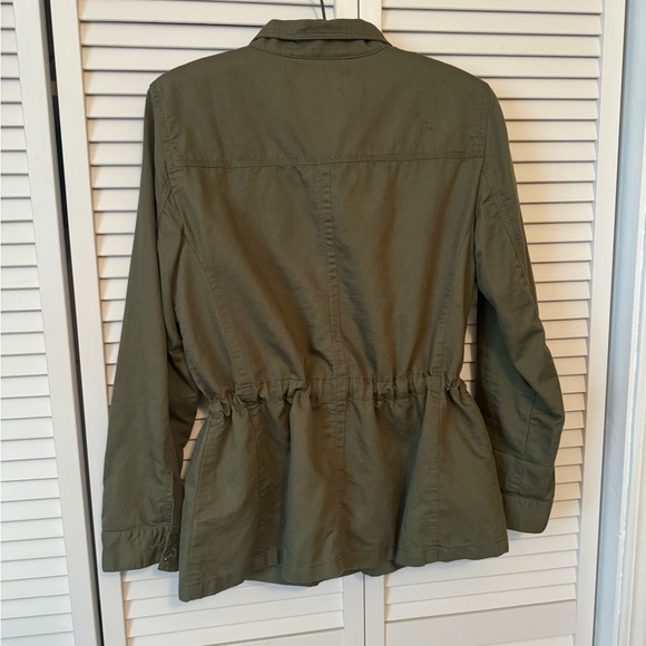 Talbots lightweight olive jacket. Size L - Picture 2 of 9
